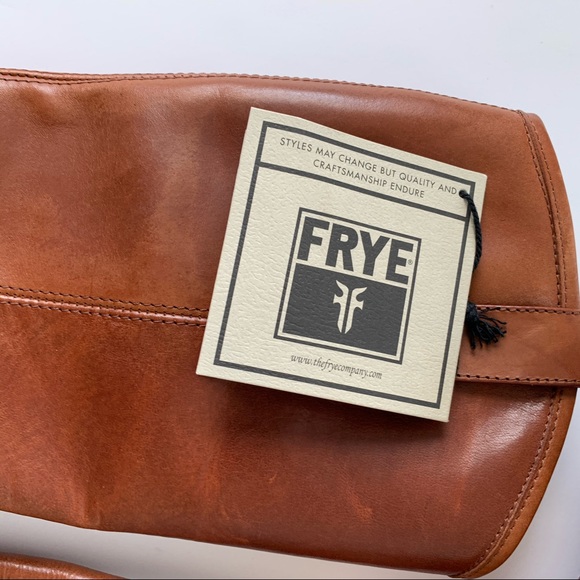 Frye Cognac Melissa Button Riding Boots - Picture 3 of 6